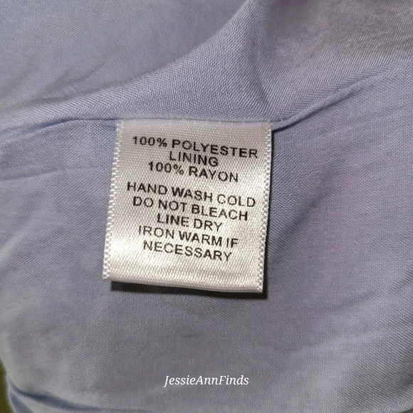 NWT Mittoshop Blue Gray Floral Princess Neckline Boho Midi Dress Size Large - Picture 10 of 15